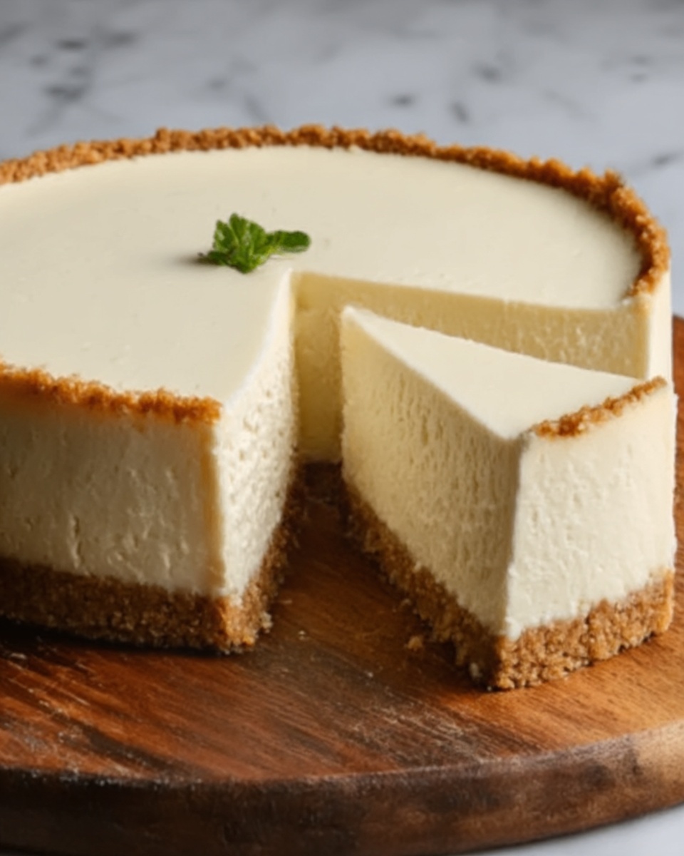 Tall and Creamy New York Cheesecake Recipe - Recipe Image