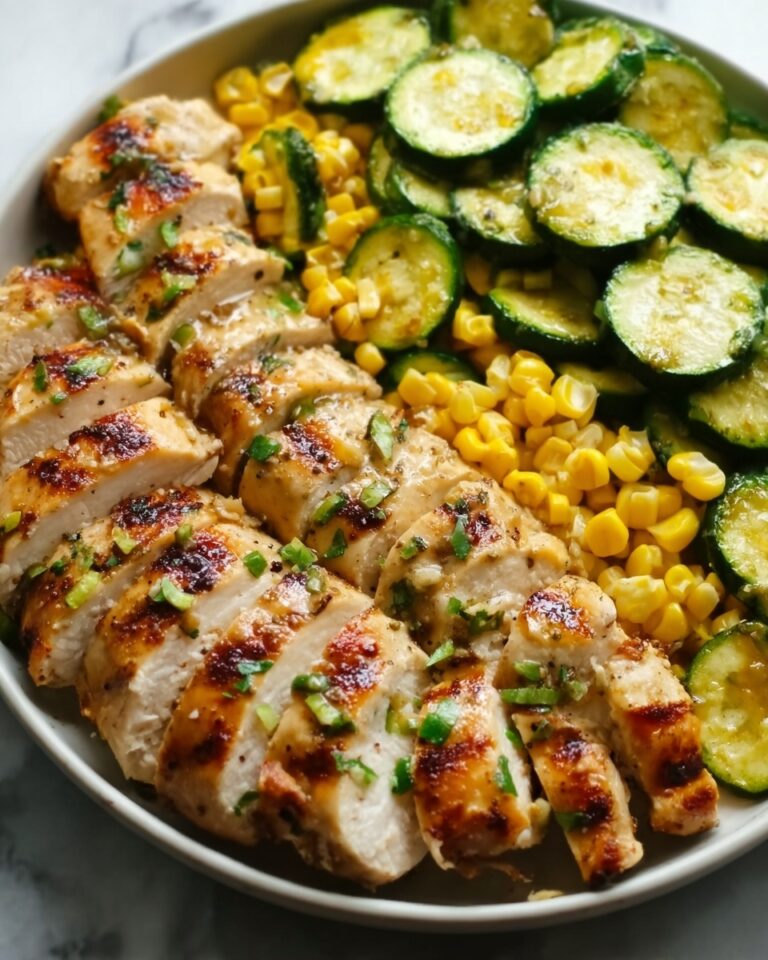 Garlic Butter Chicken with Zucchini & Corn Recipe