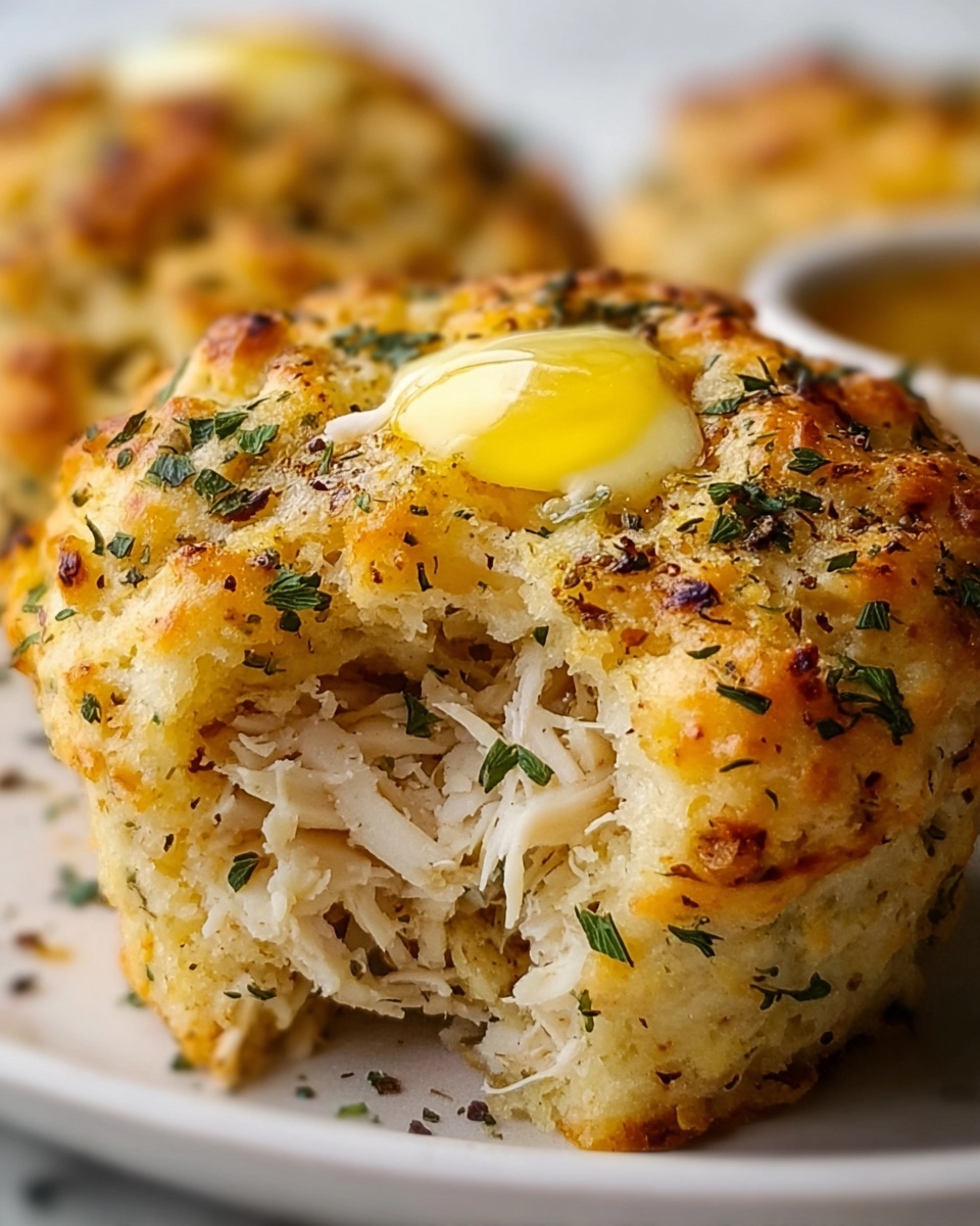 Crab Stuffed Cheddar Bay Biscuits with Lemon Butter Recipe - Recipe Image