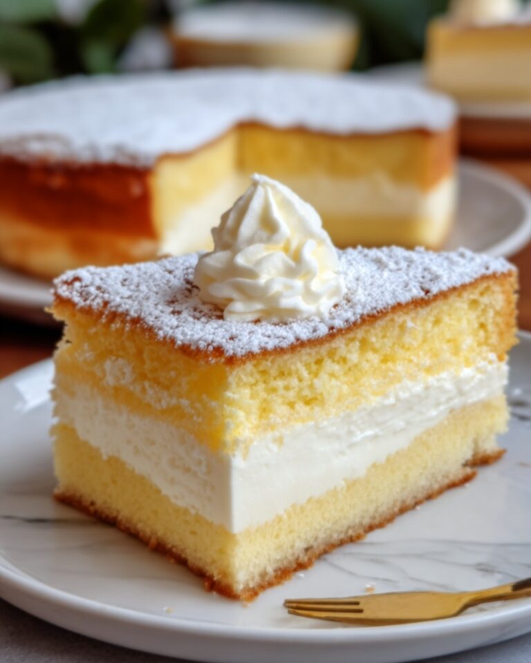 Vanilla Magic Custard Cake Recipe
