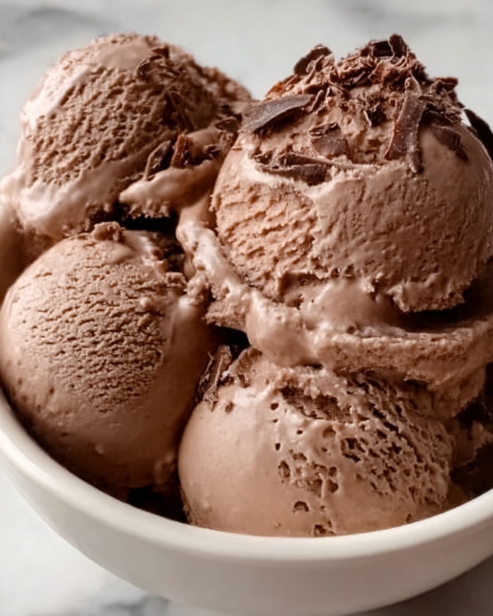 Creamy Frozen Chocolate Ice Cream Recipe - Recipe Image