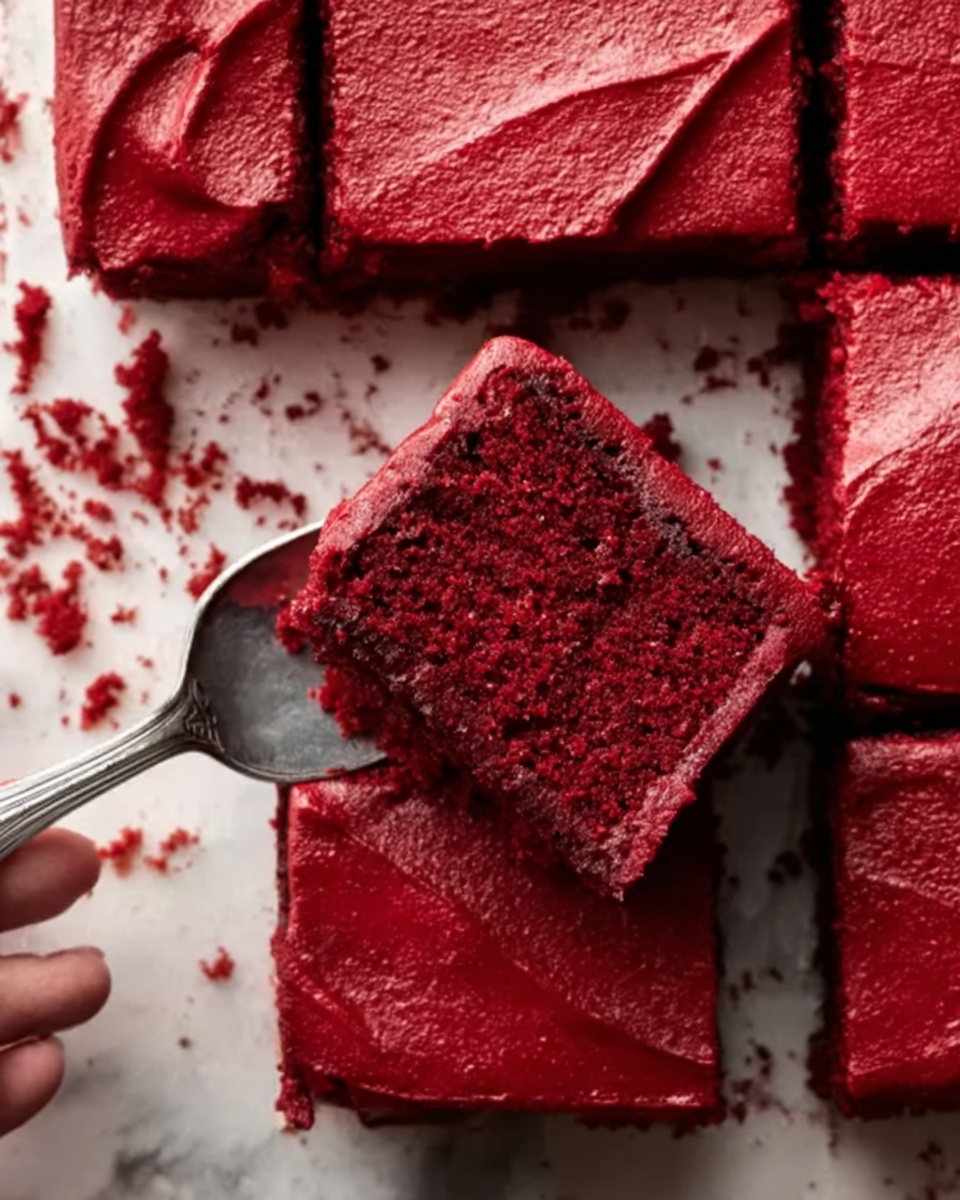 Red Velvet Brownies with Cream Cheese Swirl Recipe - Recipe Image