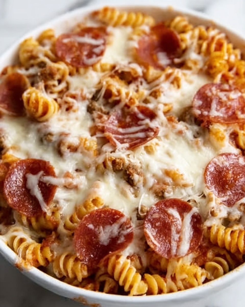 Pizza Pasta Casserole Recipe - Recipe Image