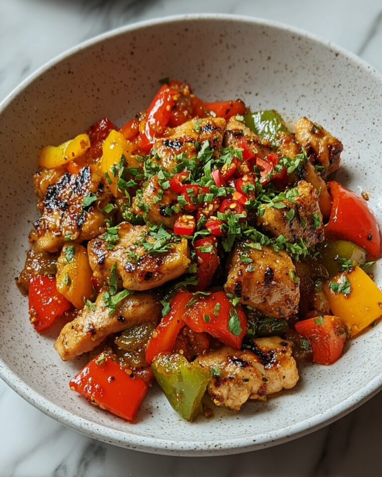 Jalapeño Chicken with Bell Peppers Recipe