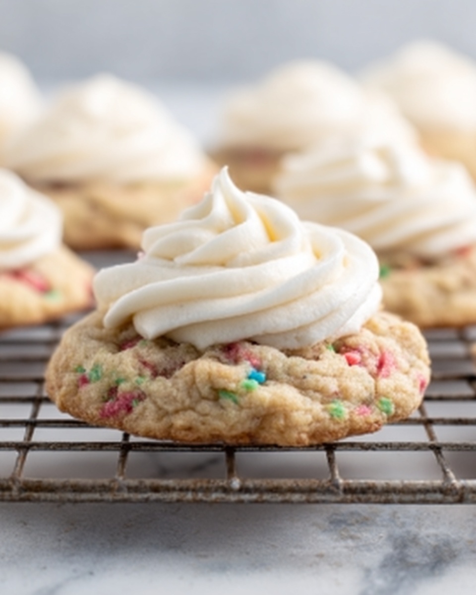 Rhubarb Cookies with Cream Cheese Frosting Recipe - Recipe Image