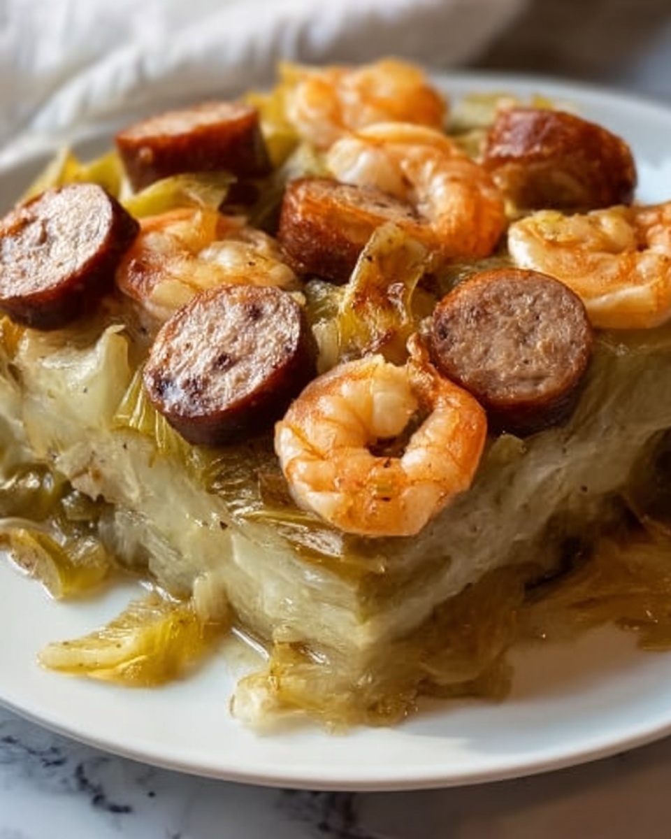 Fried Cabbage with Shrimp & Sausage Recipe - Recipe Image