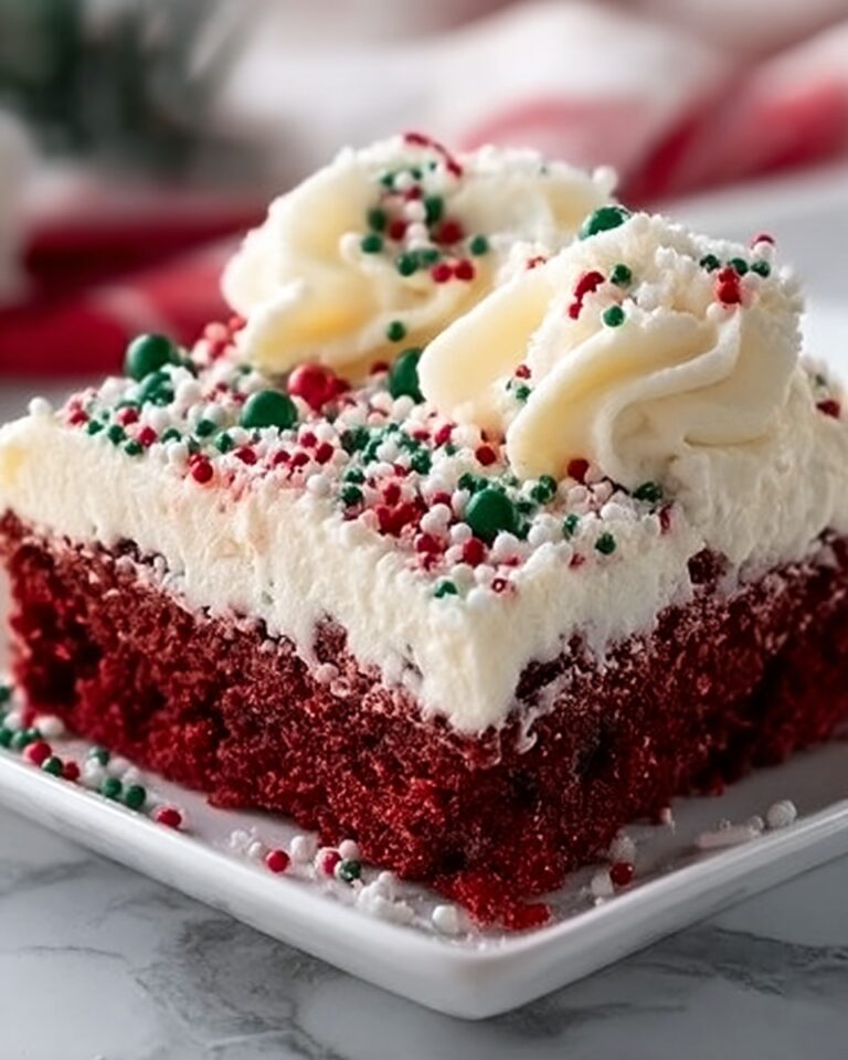Christmas Red Velvet Poke Cake Recipe