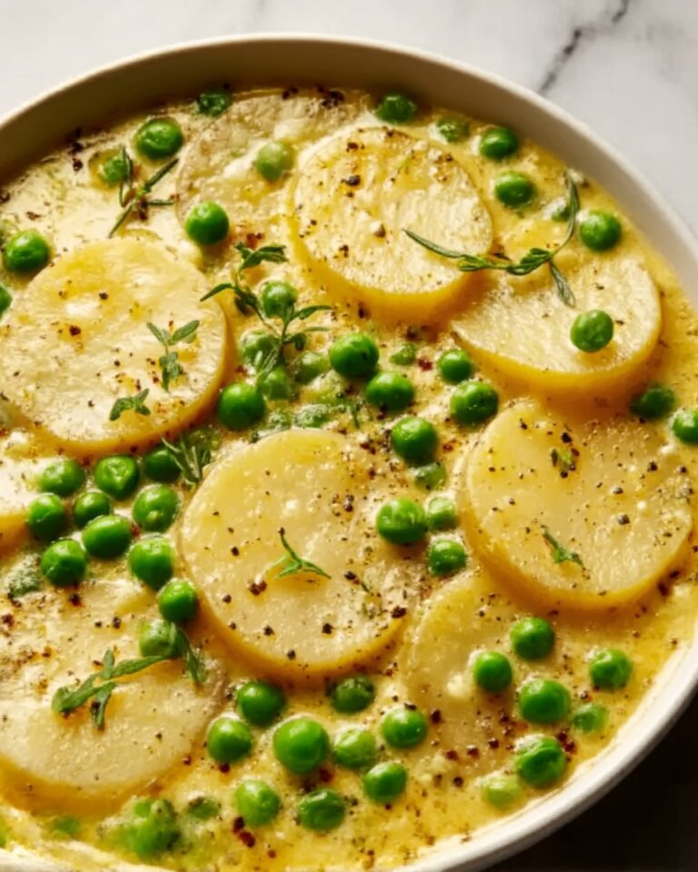 Creamy Potato and Pea Soup Delight Recipe