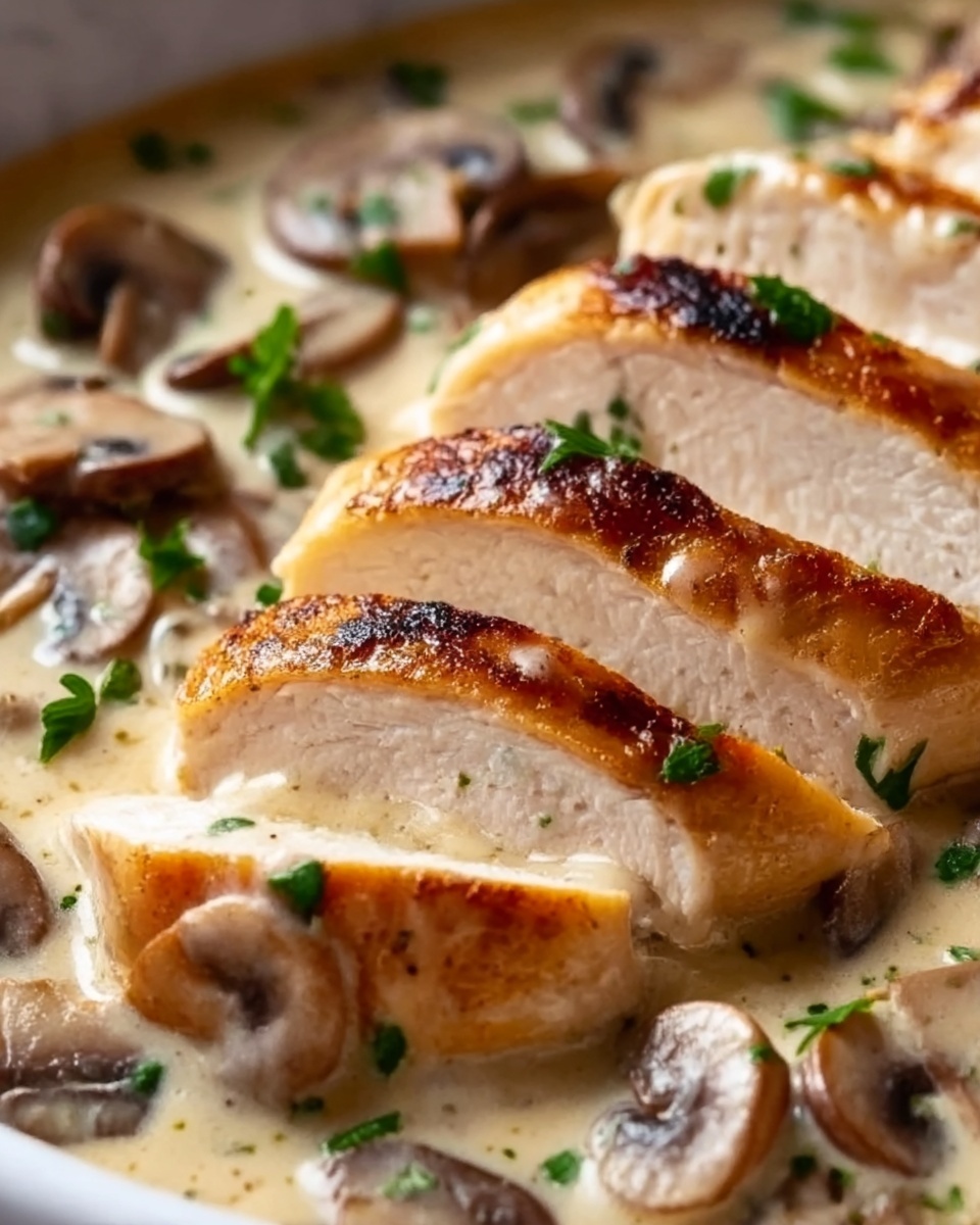 Chicken & Mushroom Alfredo Recipe - Recipe Image