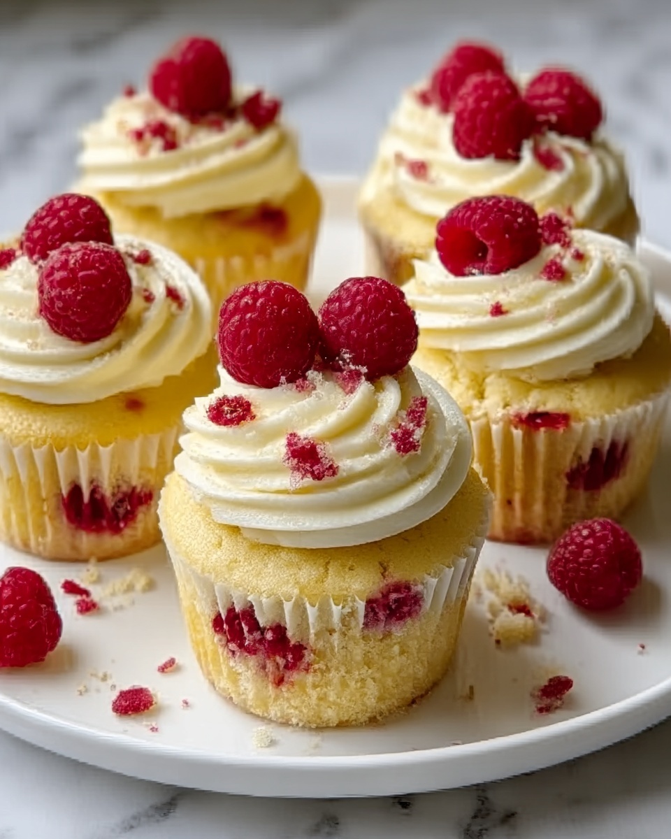 Raspberry Lemon Heaven Cupcakes Recipe - Recipe Image