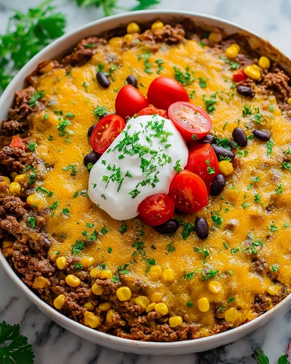 Cornbread Taco Bake Recipe - Recipe Image