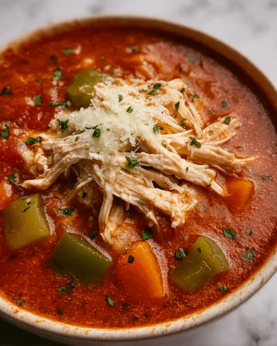 Slow Cooker Chicken Parmesan Soup Recipe - Recipe Image