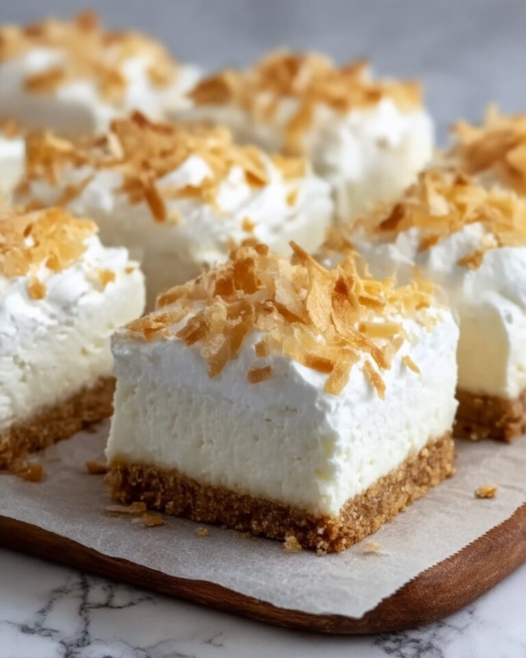 Skinny Coconut Cheesecake Bars Recipe