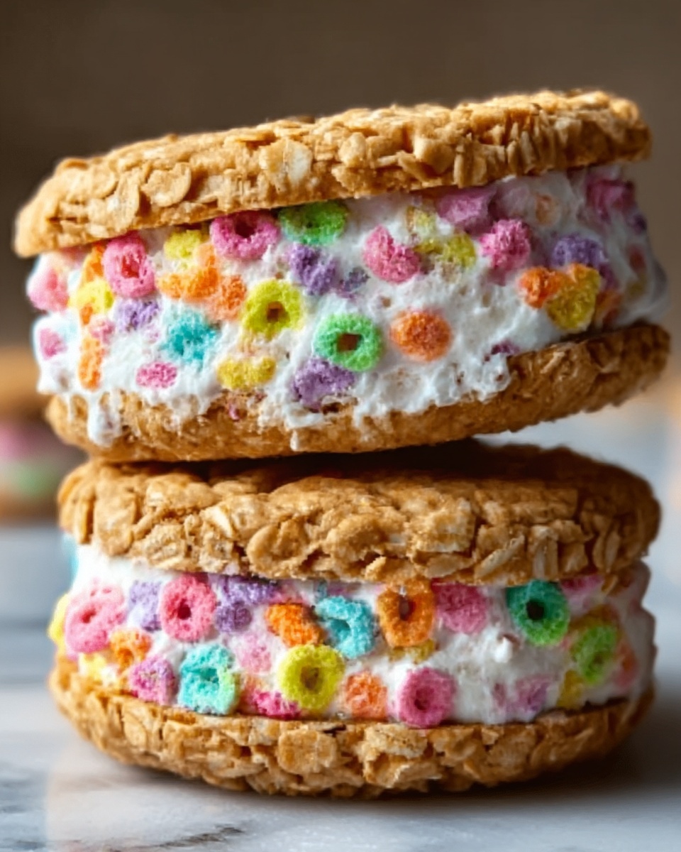 Cereal Ice Cream Sandwiches Recipe - Recipe Image