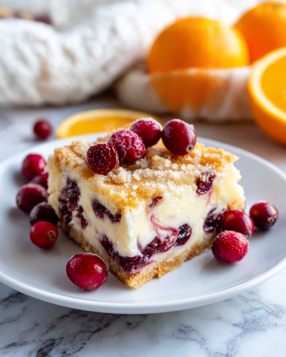 Cranberry Orange Bread Pudding with Orange Glaze Recipe - Recipe Image