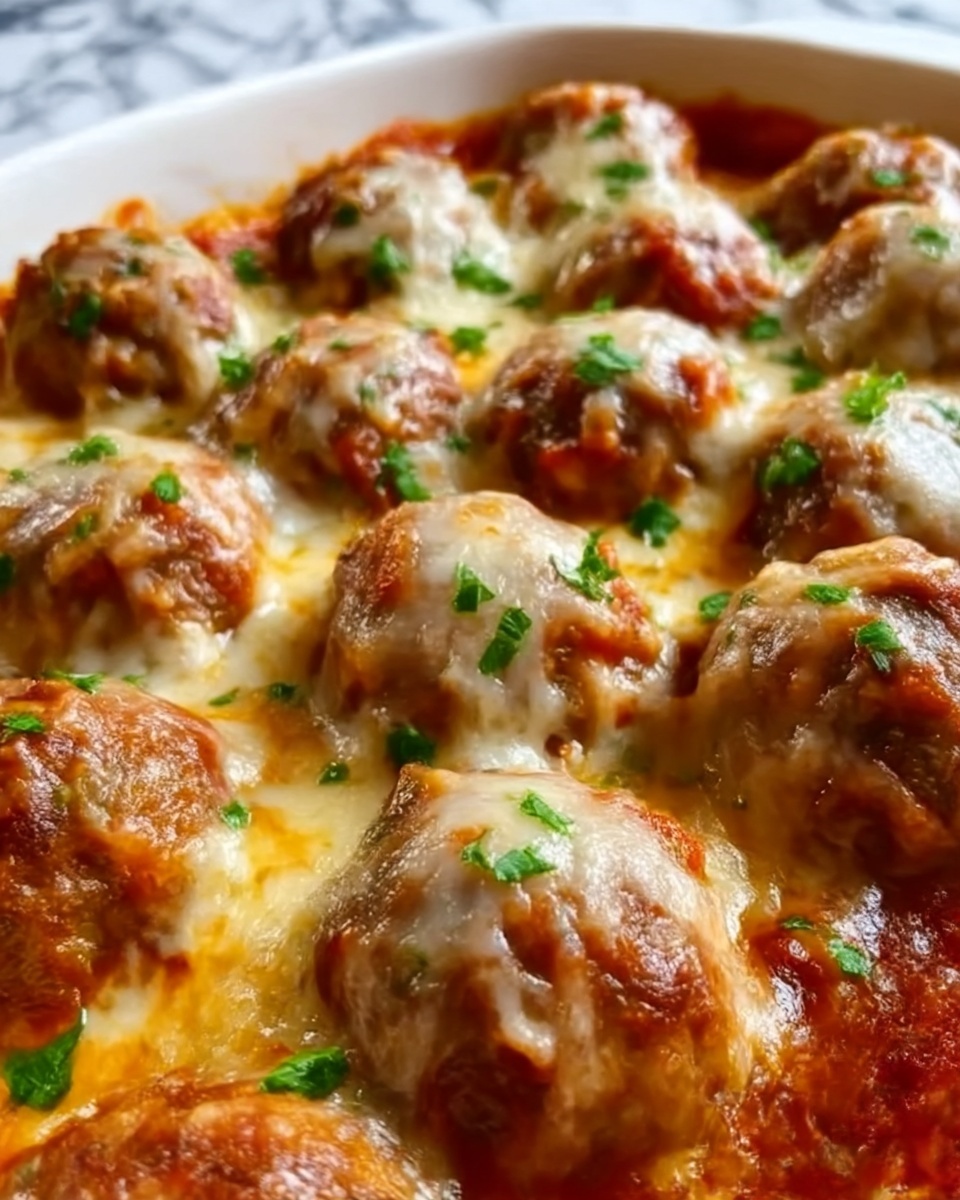 Dump and Bake Meatball Casserole Recipe - Recipe Image
