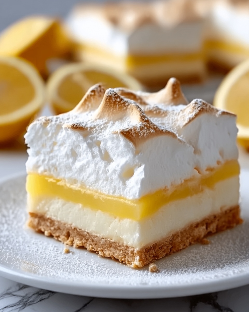 Zesty Lemon Meringue Pie Bars Recipe - Recipe Image