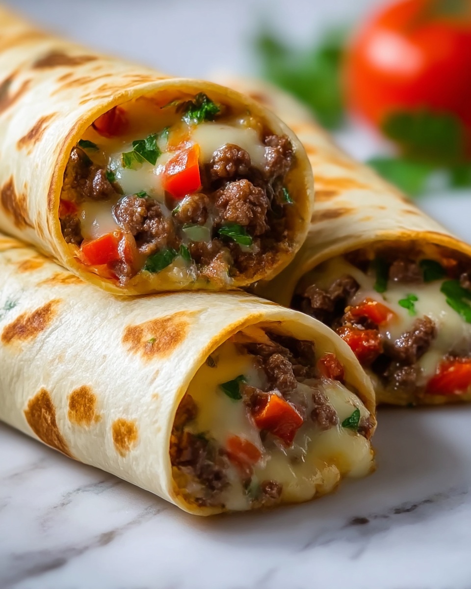 Nacho Cheese Beef Wrap Recipe - Recipe Image
