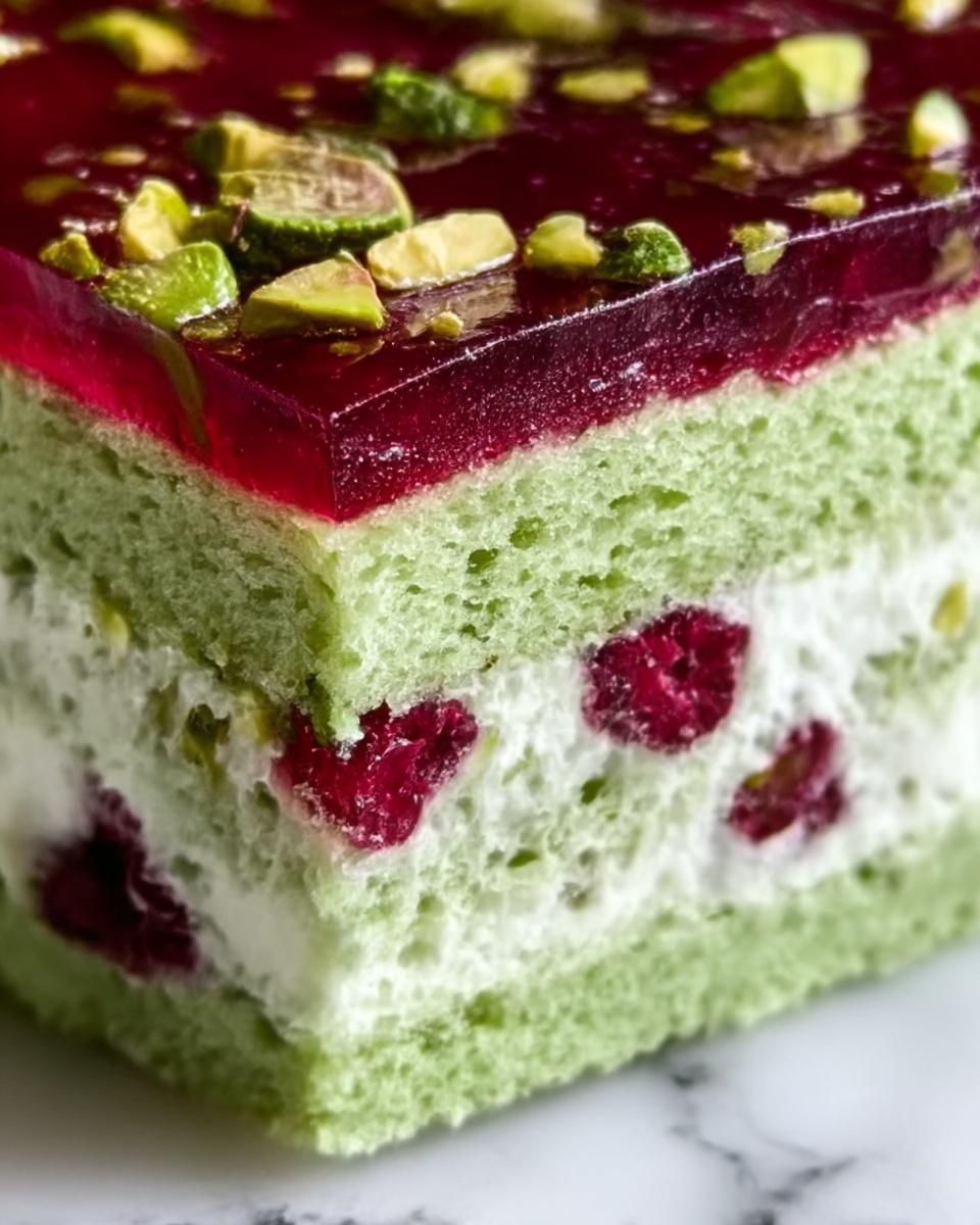 Raspberry Delight Pistachio Cake Extravaganza Recipe - Recipe Image