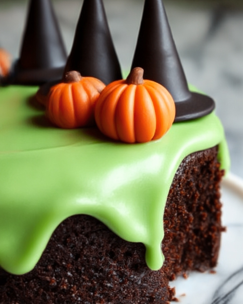 Melting Witch Poke Cake Recipe - Recipe Image