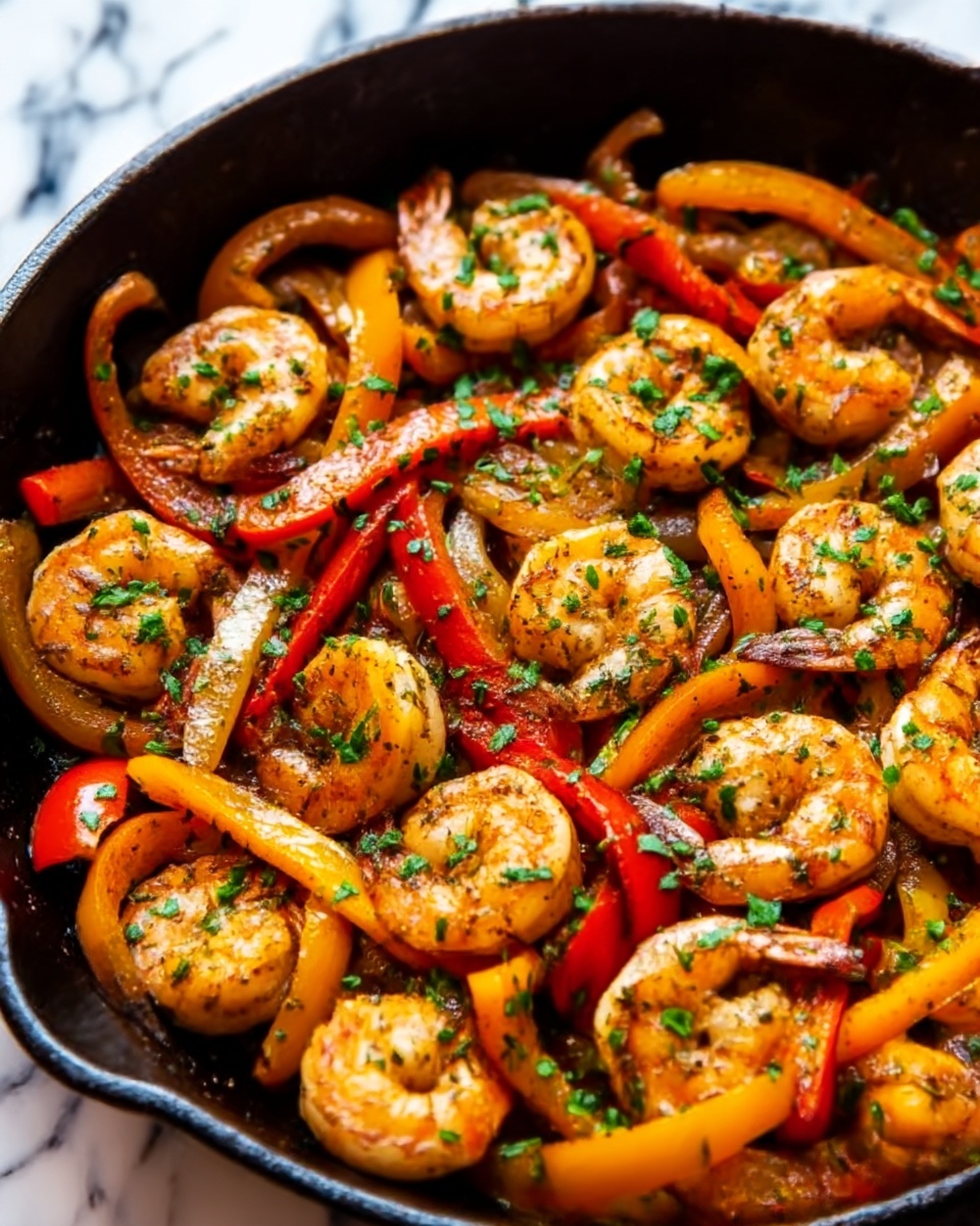 Shrimp Fajitas with Cilantro-Lime Marinade and Jalapeño Ranch Recipe - Recipe Image