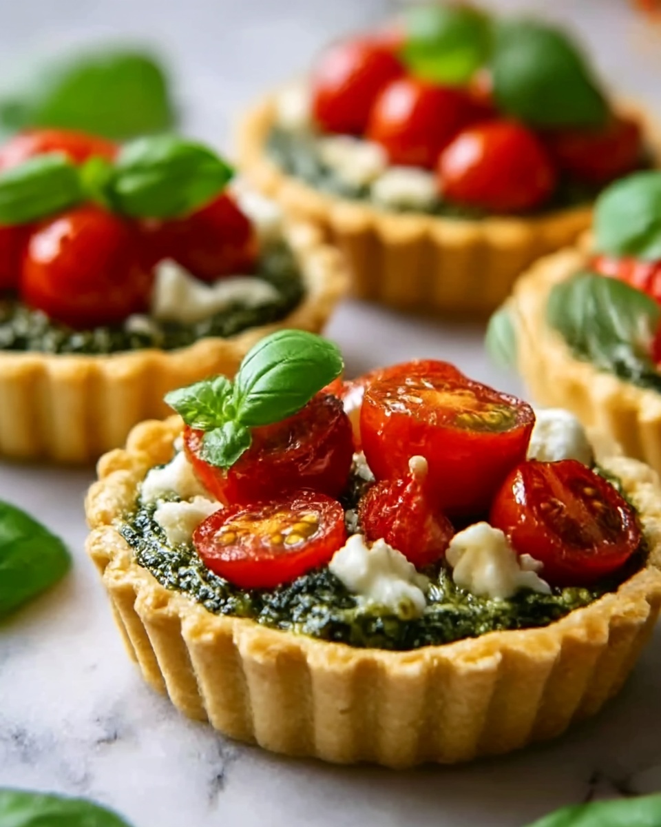 Caprese Pesto Tarts Recipe - Recipe Image