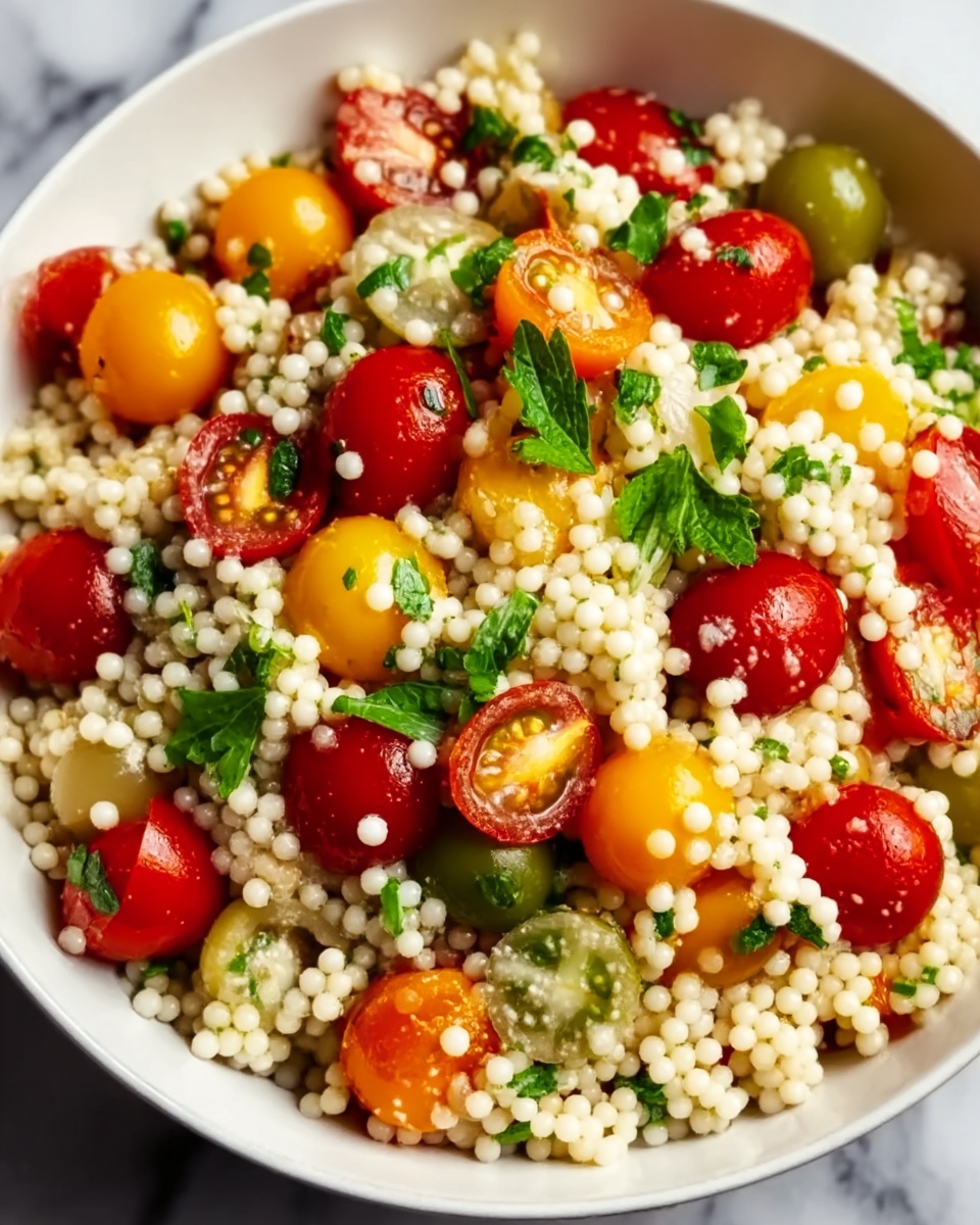 Cherry Tomato Couscous Salad Recipe - Recipe Image