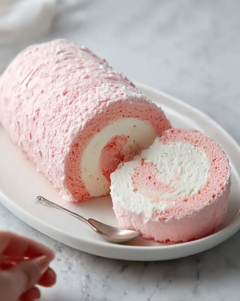Japanese Cotton Candy Swiss Cake Roll Recipe