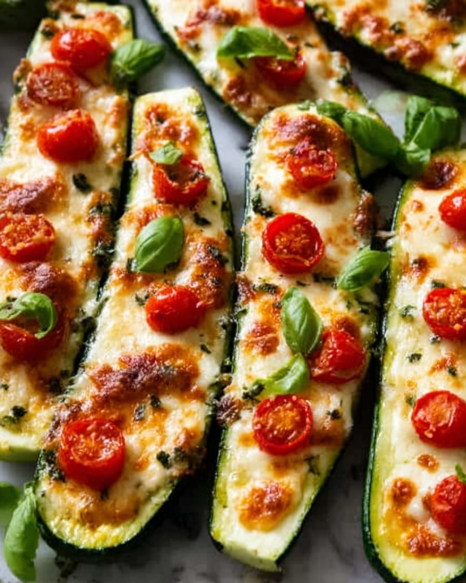 Zucchini Pizza Boats Recipe - Recipe Image