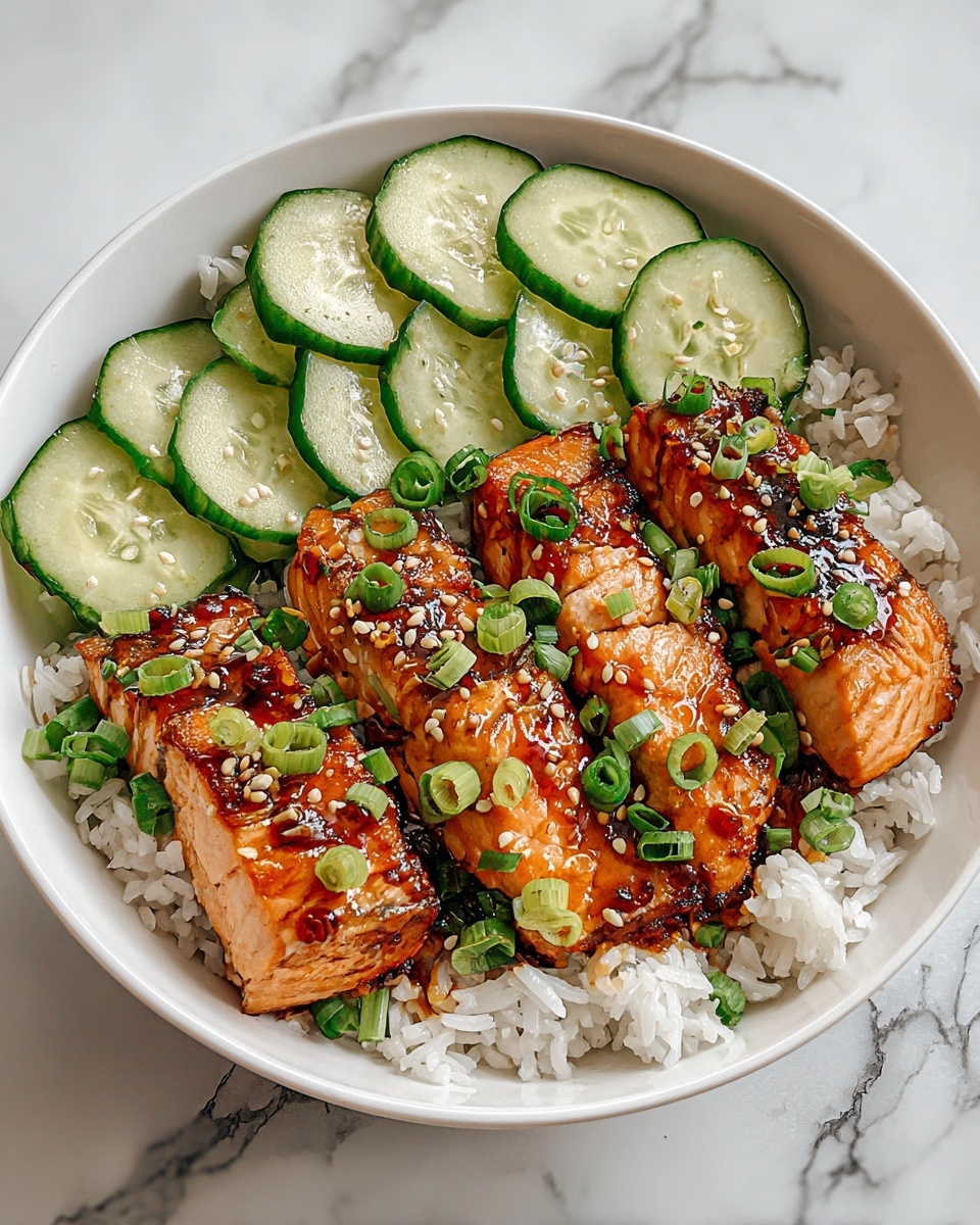 Spicy Salmon Bowls with Coconut Rice Recipe - Recipe Image