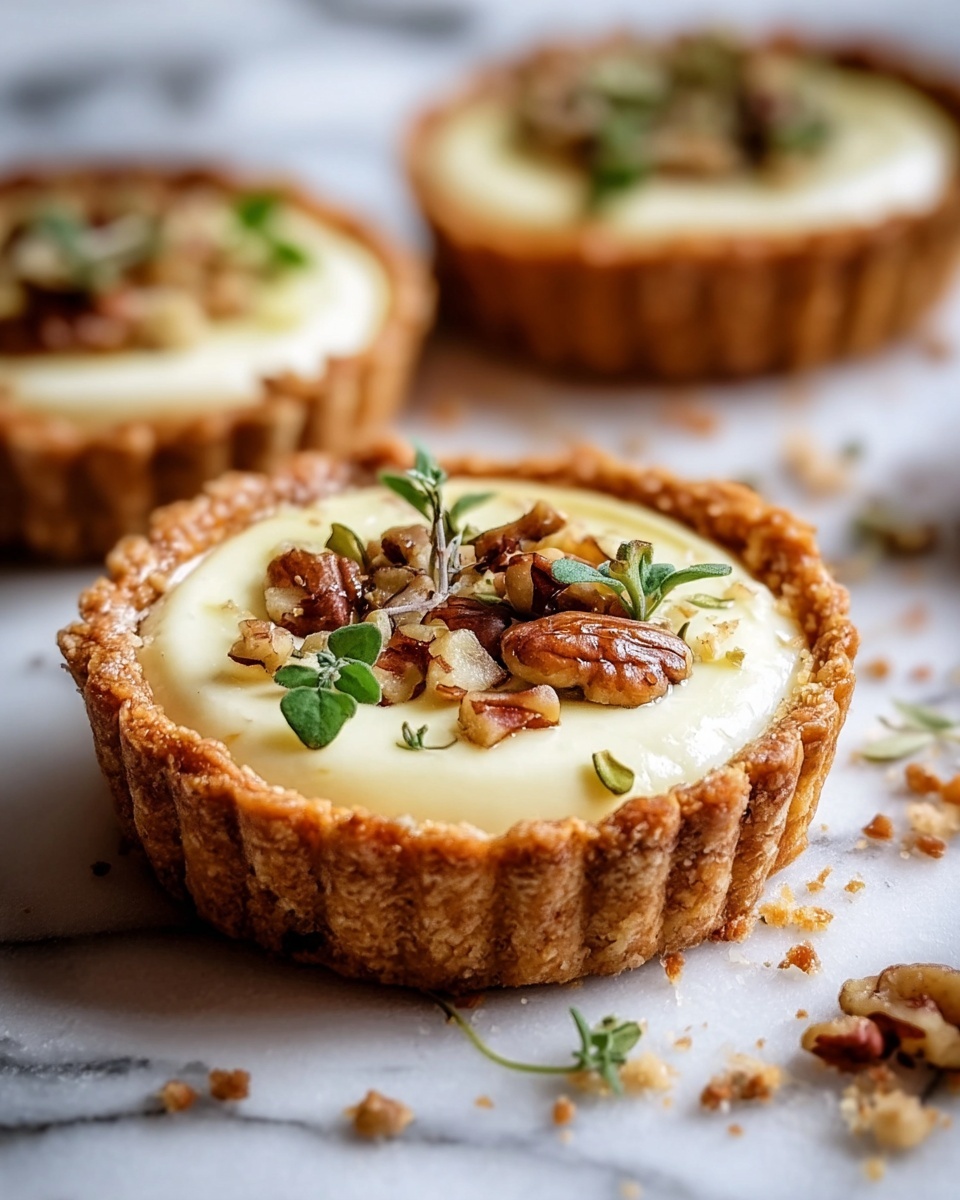 Goat Cheese and Walnut Tarts Recipe - Recipe Image