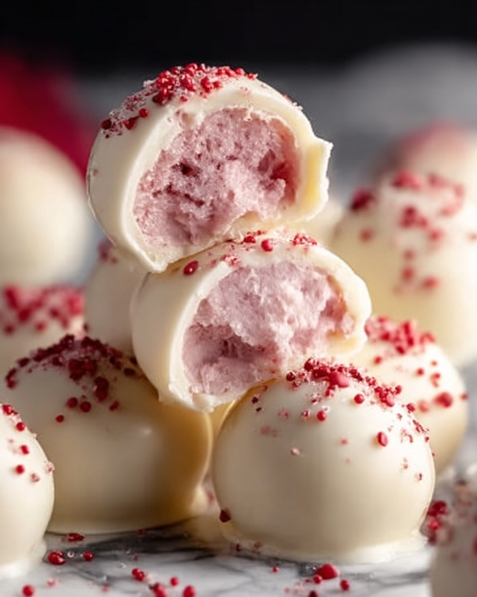 White Chocolate Strawberry Truffles Recipe - Recipe Image