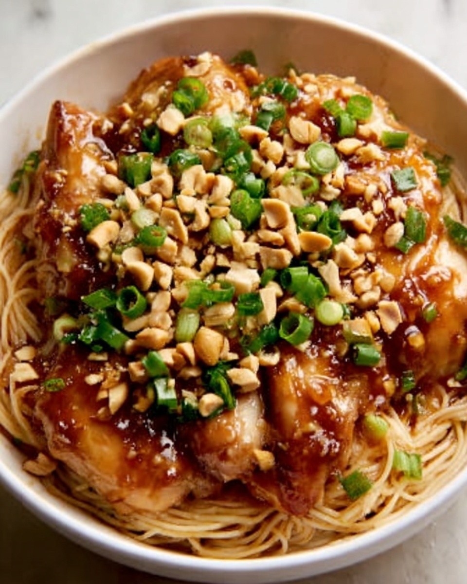 Spicy Kung Pao Chicken Noodles Recipe - Recipe Image