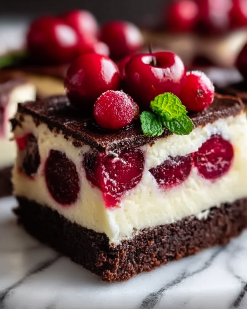 Cherry Cheesecake Brownies Recipe - Recipe Image