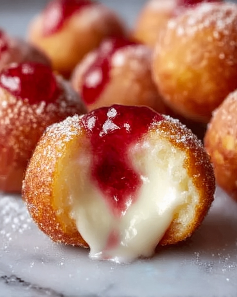 Strawberry Cheesecake Donut Holes Recipe - Recipe Image