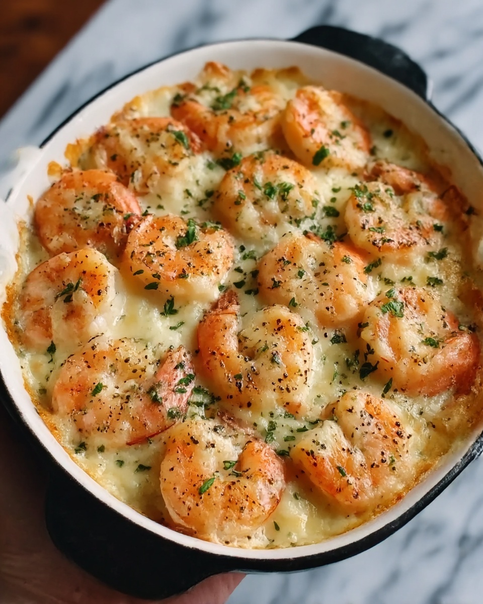 Garlic Shrimp Gratin Recipe - Recipe Image
