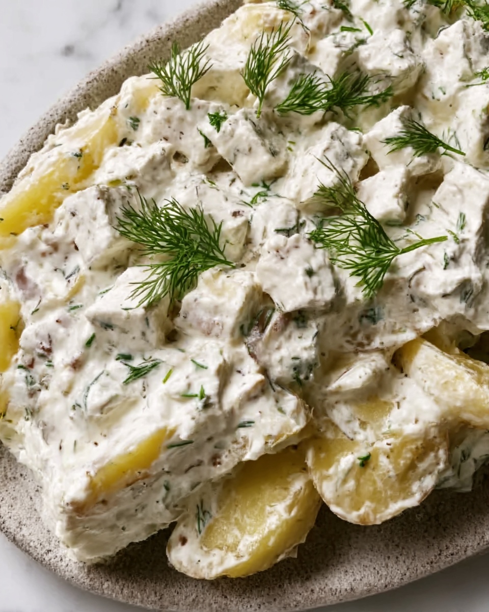 Creamy Herb Potato Salad with Greek Yogurt and Fresh Dill Recipe - Recipe Image