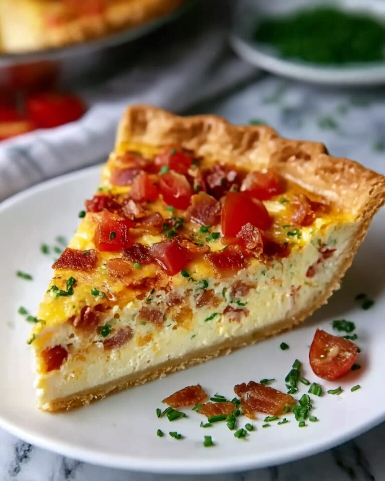 Hash Brown Crust Bacon and Cheddar Quiche Recipe