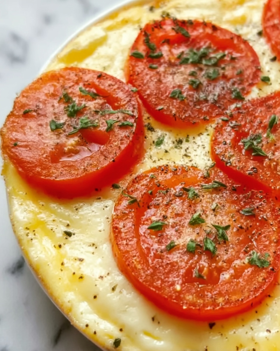 Tomato and Cheese Egg Bake Recipe - Recipe Image
