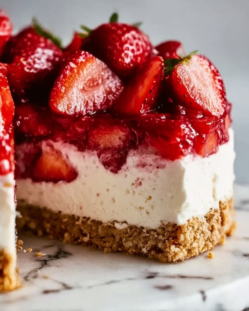 Gluten-Free Vegan Strawberry Cheesecake Recipe - Recipe Image