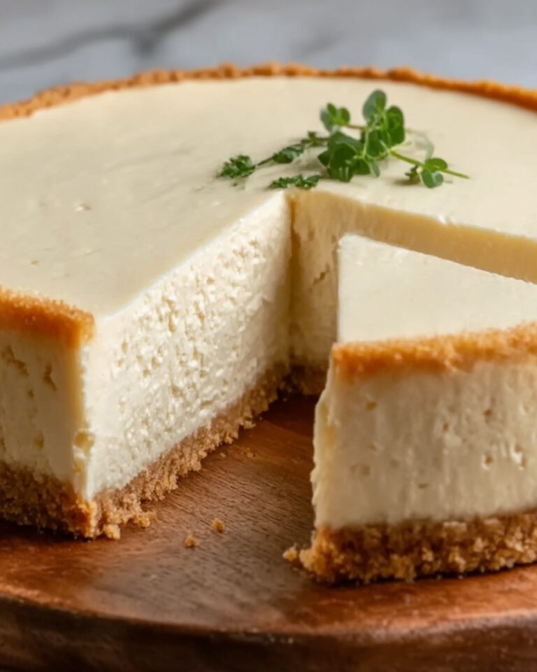 Tall and Creamy New York Cheesecake Recipe
