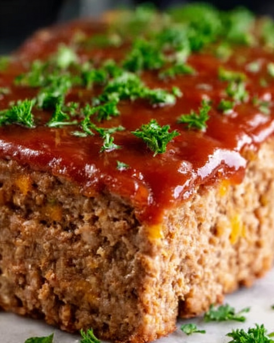 Turkey Meatloaf with Tangy Ketchup- Brown Sugar Glaze Recipe - Recipe Image