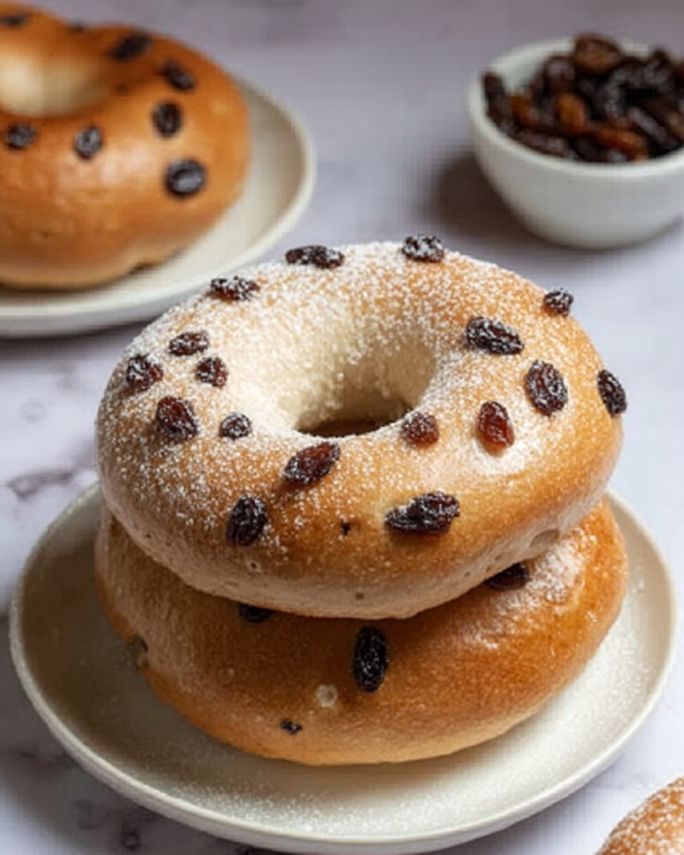 Cinnamon Raisin Greek Yogurt Bagels Recipe - Recipe Image