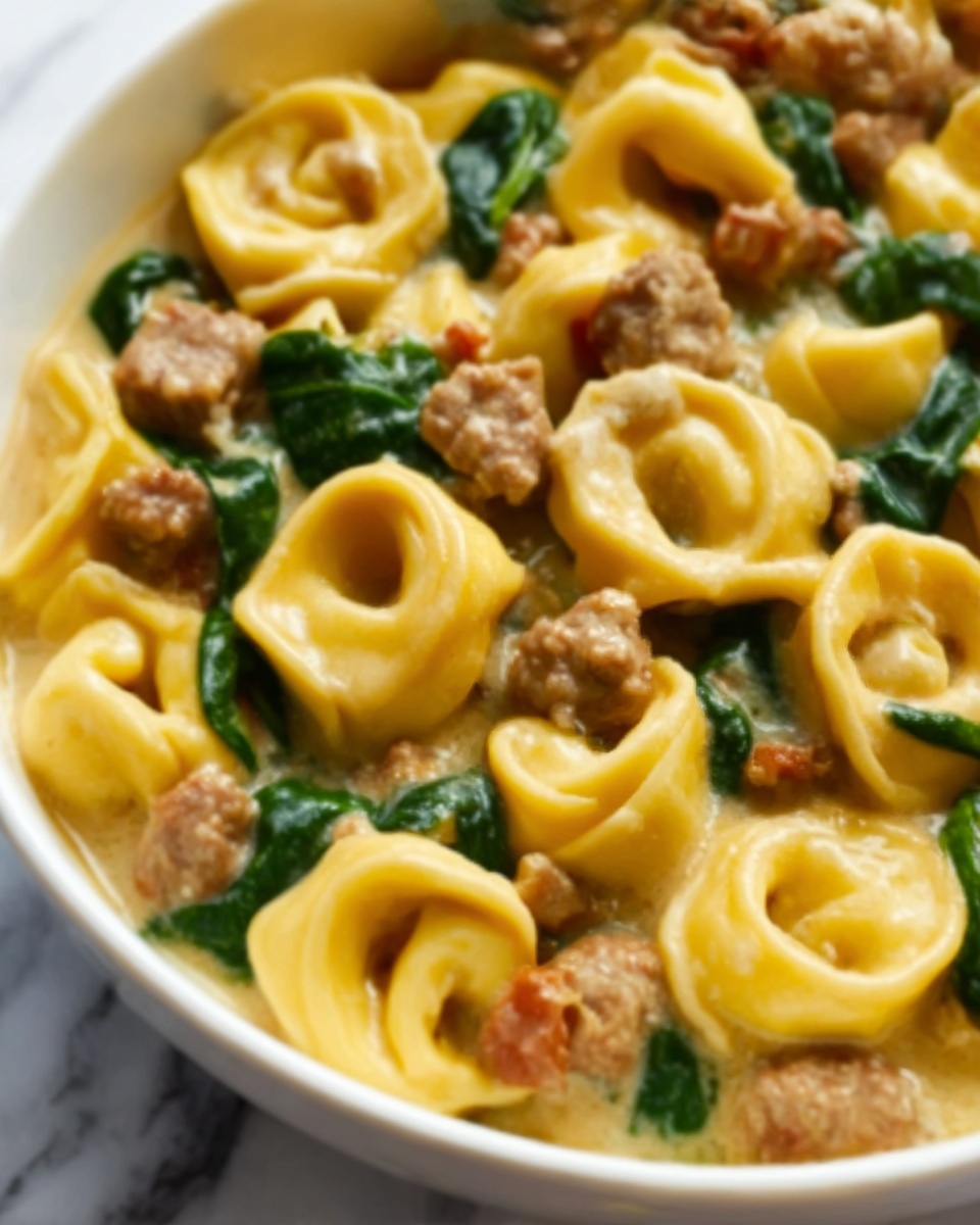 Spicy Sausage and Tortellini Soup Recipe - Recipe Image