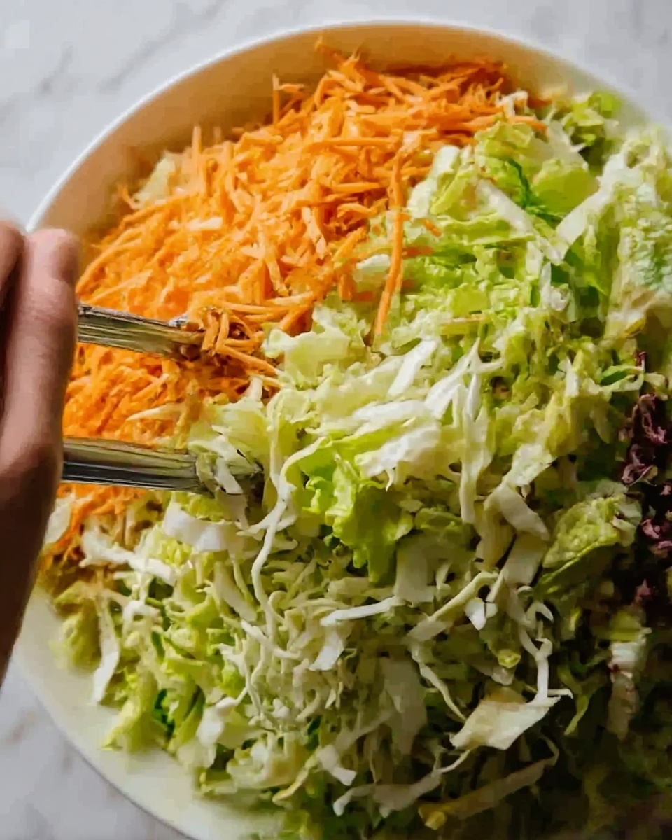 Easy Crunchy Asian Cabbage Slaw with Addictive Sesame Dressing Recipe - Recipe Image