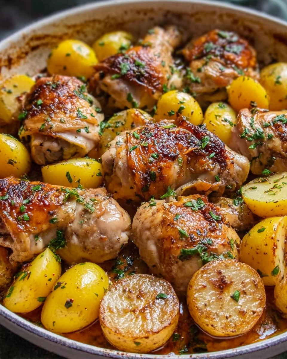 Garlic Parmesan Chicken and Potatoes (One-Pan Dinner) Recipe - Recipe Image