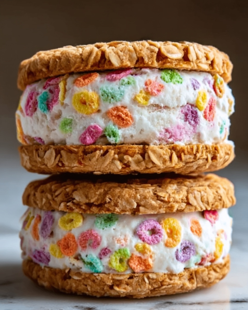 Cereal Ice Cream Sandwiches Recipe - Recipe Image