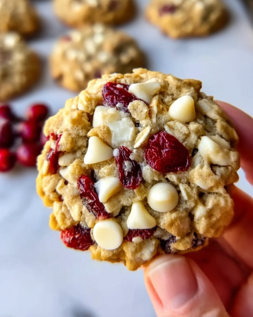 White Chocolate Oatmeal Cranberry Cookies Recipe - Recipe Image