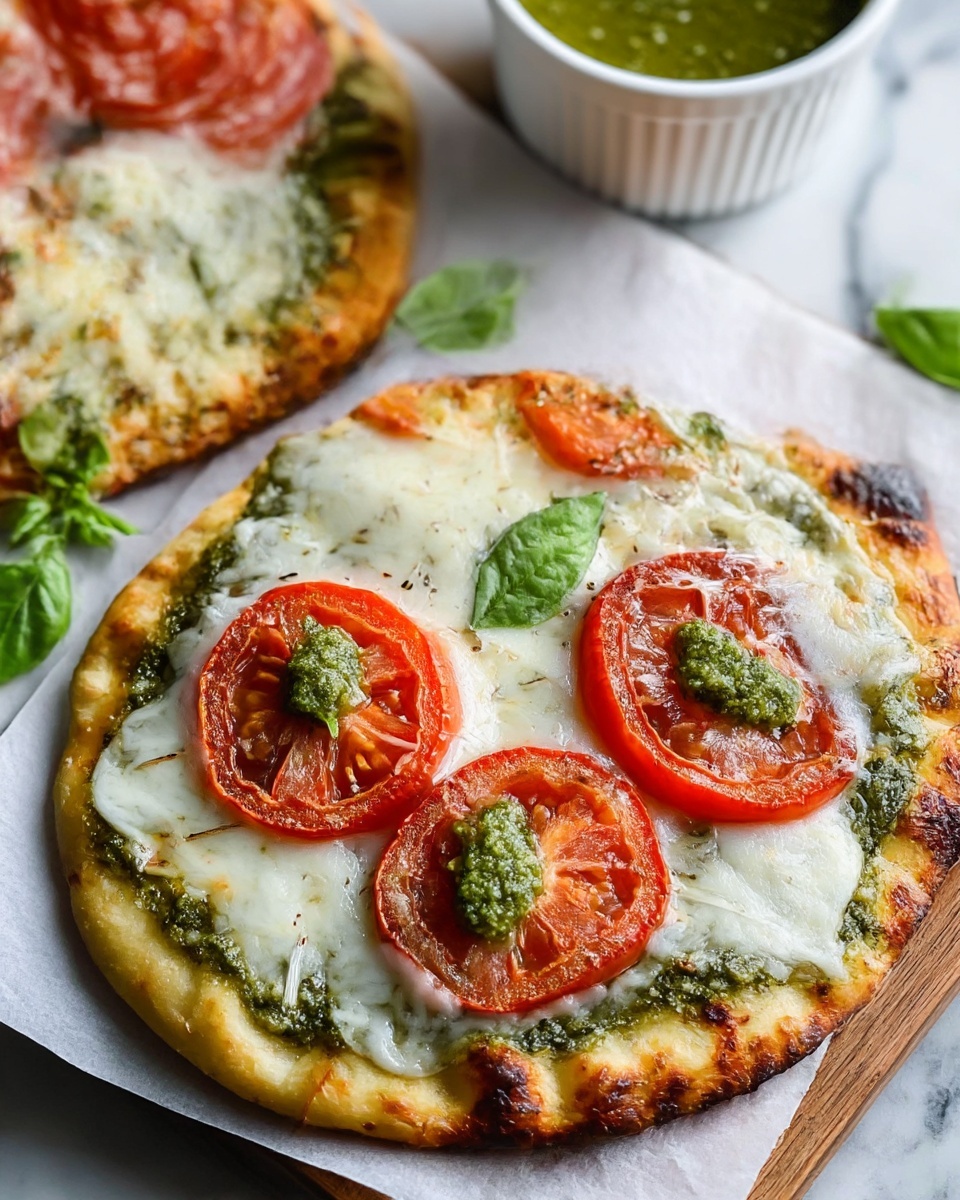 Pesto Flatbread Pizza Recipe - Recipe Image
