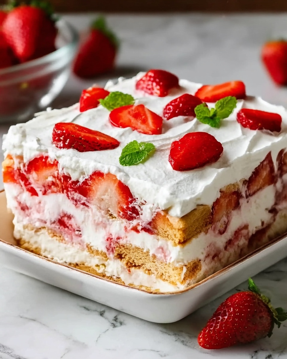 Strawberry Lasagna Recipe - Recipe Image